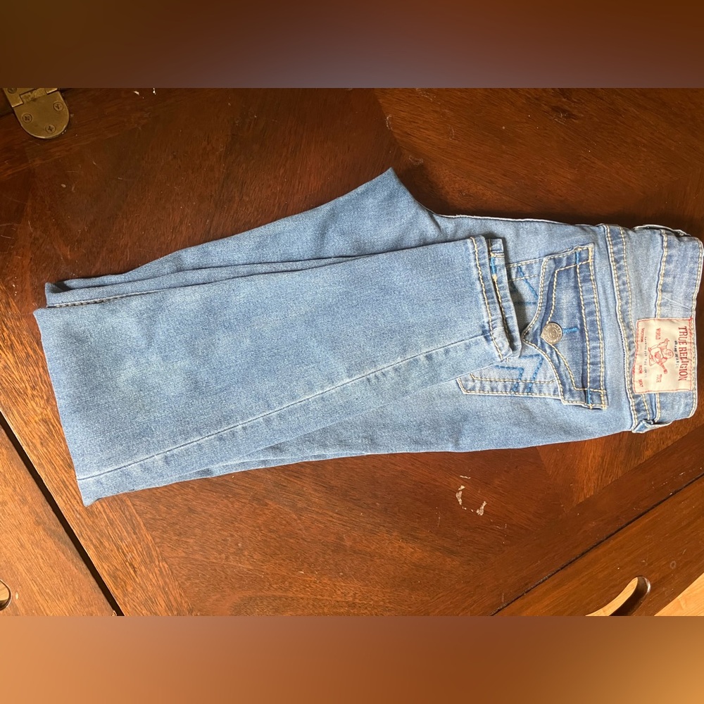 True Religion Blue Skinny Jeans Classic Denim Jennie Curvy Mid Rise Super Skinny